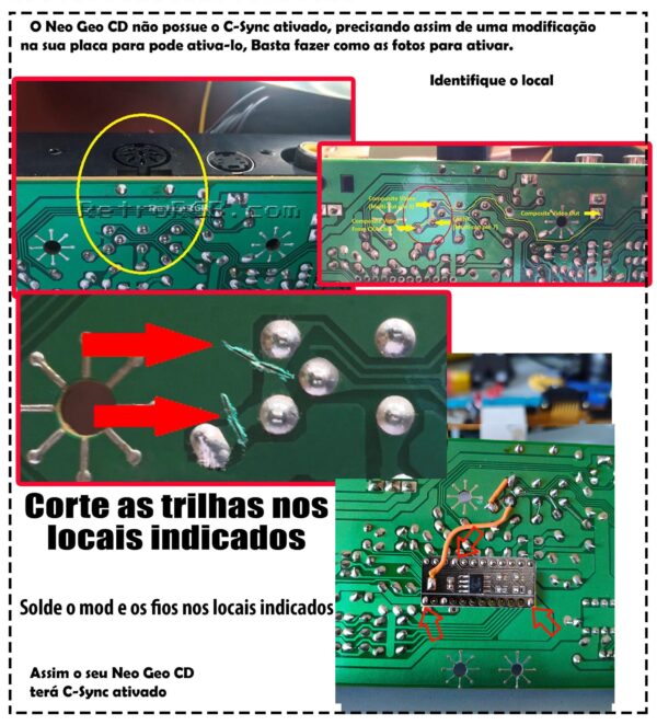 Mod C-Sync Neo Geo CD - Image 2