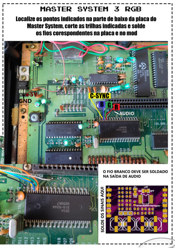 RGB Bypass Master System 1, 2 e 3 da TecToy - Image 3